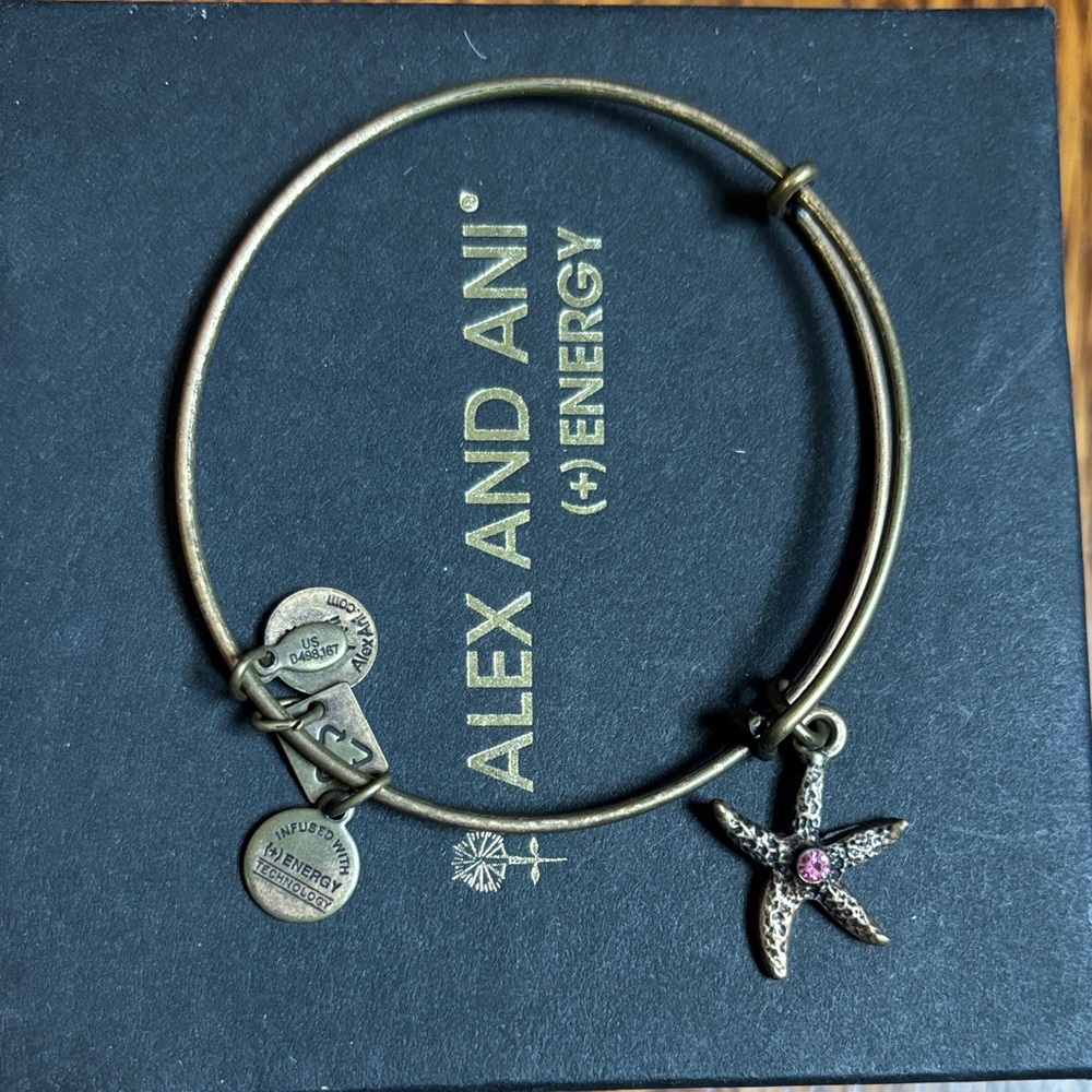 Alex and Ani Bronze Starfish Charm Bracelet